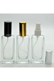 BOŞ PARFÜM ŞİŞESİ 50 ML (10 ADET) IPHONE (ÇEVİRMELİ KAPAK) METAL KAPAK PLASTİK VALF IPHONE BOŞ ŞİŞE