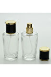 PARFÜM ŞİŞESİ 50 ML 10 ADET KONİK SİLİNDİR KOLAY KAPAMA MODEL