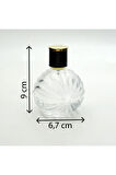 PARFÜM ŞİŞESİ 100 ML 10 ADET TOP DESENLİ KOLAY KAPAMA MODEL