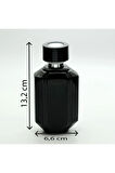 PARFÜM ŞİŞESİ 100 ML 10 ADET SİYAH ÖZEL KARE KOLAY KAPAMA MODEL
