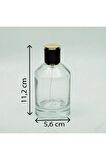 PARFÜM ŞİŞESİ 100 ML 10 ADET SİLİNDİR KUBBELİ KOLAY KAPAMA MODEL