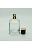 PARFÜM ŞİŞESİ 100 ML 10 ADET SİLİNDİR KUBBELİ KOLAY KAPAMA MODEL