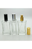 BOŞ PARFÜM ŞİŞESİ 100 ML (10 ADET) İÇBÜKEY METAL VALF VE KAPAK İÇBÜKEY BOŞ ŞİŞE