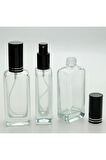 BOŞ PARFÜM ŞİŞESİ 50 ML (2 ADET) IPHONE (ÇEVİRMELİ KAPAK) METAL VALF VE KAPAK BOŞ ŞİŞE