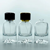 BOŞ PARFÜM ŞİŞESİ 50 ML MOUNT(DAĞ) (2 ADET) (SPREY APARAT İLE KAPATILIR-KOLAY KAPAMA) BOŞ ŞİŞE