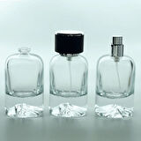 BOŞ PARFÜM ŞİŞESİ 50 ML MOUNT(DAĞ) (3 ADET) (SPREY APARAT İLE KAPATILIR-KOLAY KAPAMA) BOŞ ŞİŞE