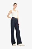 DeFacto Straight Wide Yüksek Bel Uzun Jean Pantolon D5123AX25SPNM82