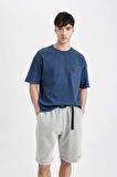DeFacto Oversize Fit Düz Paça Şort B8797AX24SMGR367