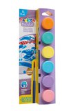 Carioca Tempera Suluboya Süper Yıkanabilir Fırçalı 25 Ml 6 Renk Pastel 40485