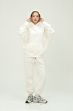 Unisex Oversize Kapüşonlu Sweatshirt ve Eşofman Altı Takımı  %80 Pamuk 3 İplik Kumaş Rahat ve Şık Ta