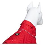 Lindo Dogs Softshell Red Stripe Köpek Yağmurluğu Kırmızı Beden 2