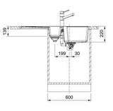 Franke URBAN UBG 651-100 BİANCO Granit Evye 