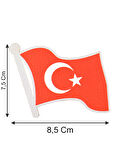 Dalgalı Türkiye Bayrak - Cırt - Patch - Peç - Arma