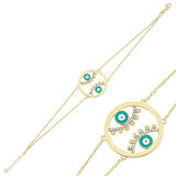 Altın Nazar Göz Bileklik