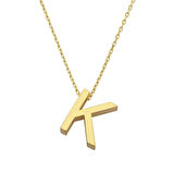 Altın K Harf Kolye