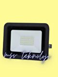 220 Volt 30 Watt 3000K Günışığı Slim Led Projektör IP65