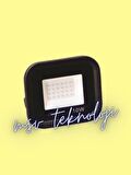 220 Volt 10 Watt 3000K Günışığı Slim Led Projektör IP65