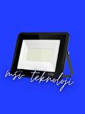 220 Volt 100 Watt Mavi Işık Slim Led Projektör IP65