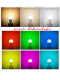 220 Volt 9 watt Rgb Led Ampul Uzaktan Kumandalı E27 Duy