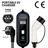 Taysla 3.5 kW 16A Ev Tipi Bireysel Taşınabilir Elektrikli Araç Şarj İstasyonu