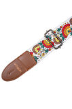 Wagon Straps Vintage Serisi Gitar Askısı - Flower Rainbow
