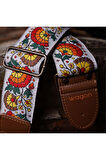 Wagon Straps Vintage Serisi Gitar Askısı - Flower Rainbow