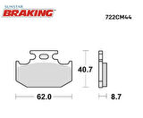 SİNTERLİ ARKA FREN BALATASI / YAMAHA / XSR / 125cc / ARKA  / 2016-2017-2018-2019-2020