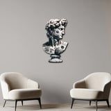 David Heykeli Metal Tablo 50x80 cm