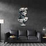 David Heykeli Metal Tablo 60x95 cm