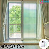 30 Cm x 1 Metre Cam Kumlama, Ofis, Duşakabin ve Balkon Camı Kaplama Folyosu