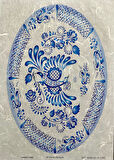 LİNEART PİRİNÇ DEKOPAJ KAĞIDI BLEU65
