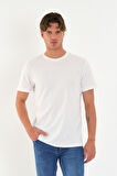 Regular Fit Baskısız Basic T-Shirt %100 Pamuk Yumuşak Dokulu Bisiklet Yaka Tişört