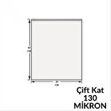 30 x 40 Cm Fermuarlı Buzlu Kargo Poşeti -130Mikron (100 Adet) Valiz Ve Dolap Içi Düzenleyici Buzlu Fermuarlı Poşet Torba