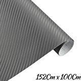 152 x 1 Metre Füme Karbon Fiber Folyo Hava Kanallı Araç İçi - Dışı Döşeme Kaplama Folyosu Kırmızı