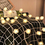 KİRPİ TOP LED IŞIK YILBAŞI AĞACI IŞIĞI NOEL LED IŞIK KİRPİ GÜN IŞIĞI LED IŞIK İP LED IŞIK MODLU 220V FİŞLİ