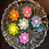 6 ADET IŞIKLI SU MUMU WATER FLOATİNG CANDLE LOTUS FLOWERS SENSOR LED LİGHT SUDA YÜZEN LOTUS ÇİÇEKLERİ PİLLİ MUM