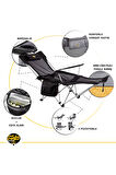 FUNKY CHAIRS Lazy 3 Plus Yatabilen Kamp Sandalyesi Siyah