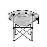 Madfox Moonchair Deluxe Katlanır Kamp Sandalyesi Siyah/Gri