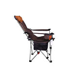 Madfox Prowler 3 Kademeli Yatabilen Kamp Sandalyesi Brown/Orange