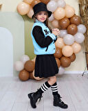 Kız Çocuk 5 Parça Kombin – Ceket, Etek, Badi, Çorap ve Şapka – 2/12 Yaş