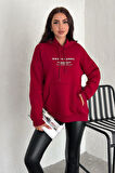 Kadın Güney Kore Şehir Baskılı Kapüşonlu Sweatshirt – Sokak & Kültürel Stil