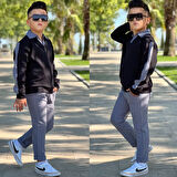 Şık & Tarz Paşalara Özel Çocuk Takım – Garnili Tasarım - 5/14 Yaş - 31489