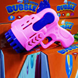 LED LİGHT 29 HOLES BUBBLES GUN 29 DELİKLİ ÇOKLU KÖPÜK ATAN TABANCA PEMBE KÖPÜK TABANCASI PİLLİ TABANCA