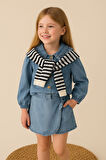 Denim Şık 3 'lü Kız Çocuk Kombin - 2/10 Yaş - 31504