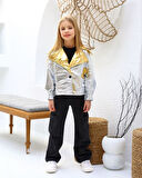 Metalik Shine Girl Parlak Ceket - 4/14 Yaş - 31511