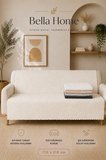 Bella Home Focus Koltuk Örtüsü | 170x215 cm | Yumuşak Peluş Dokulu | Dekoratif Çok Amaçlı Koltuk Şalı