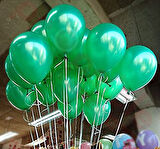 VIP 100 PCS SHINY METALLIC GREEN BALLOON VIP KALİTE PARLAK METALİK YEŞİL BALON HELYUM GAZI UYUMLUDUR