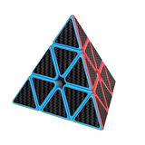 1 PCS PRAMİD CUBE CORBON FİBER CUBE 1ADET VIP PİRAMİT ZEKA KÜPÜ PRAMİT HIZ KÜPÜ TRIANGLE RUBİKS CUBE