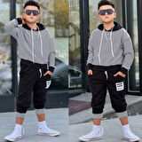 Çizgili Good Luck Erkek Tarz 2'li Takım - 4/12 Yaş - 31540