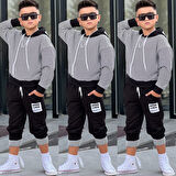 Çizgili Good Luck Erkek Tarz 2'li Takım - 4/12 Yaş - 31540